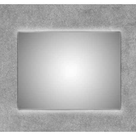 Espejo led baño cuadrado retroiluminado MAGNA 80x80 - CRISTALED
